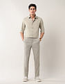 Arrow Newyork Textured Dobby Autoflex Trousers