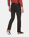 Calvin Klein Men Black Slim Fit Rinsed Cotton Stretch Jeans