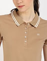Tommy Hilfiger Solid Slim Fit Cotton Polo Shirt