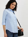 Tommy Hilfiger Solid Oxford Relaxed Fit Shirt