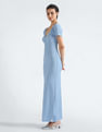 Calvin Klein Crinkle Short Sleeve Maxi Dress