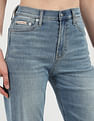 Calvin Klein Jeans Mid Rise Wide Leg Jeans