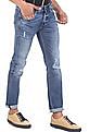 Flying Machine Michael Slim Tapered Fit Ripped Jeans