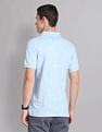 AD by Arvind Floral Print Cotton Polo Shirt