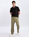 Calvin Klein Jeans Relaxed-Fit Solid Mid Rise Trousers