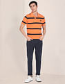 U.S. Polo Assn. Striped Pique Polo Shirt