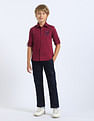 U.S. Polo Assn. Kids Boys Solid Regular Fit Shirt