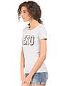 Aeropostale Sequin Branding Regular Fit T-Shirt
