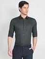 Arrow Tonal Windowpane Dobby Formal Shirt