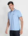 Arrow Sports Patterned Collar Polo Shirt