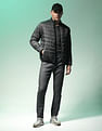 Flying Machine Mid Rise Slash Slim Tapered Jeans