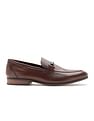 Arrow Textured Copland Leather Slip On Shoes