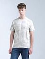 Flying Machine All Over Puff Printed Puff Digitopia T-Shirt