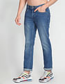 Flying Machine Freddie Slim Straight Fit Stone Wash Jeans