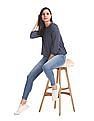 U.S. Polo Assn. Women Round neck Printed Top
