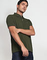 Arrow Sports Compact Cotton Solid Polo Shirt