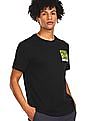 U.S. Polo Assn. Denim Co. Men Black Crew Neck Graphic Print T-Shirt