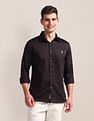 U.S. Polo Assn. Semi-Cutaway Collar Solid Shirt