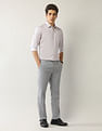 Arrow Geometric Printed Manhattan Slim Fit Twill Shirt