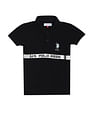 U.S. Polo Assn. Kids Foil Print Cotton Polo Shirt