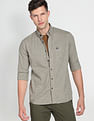 Arrow Sports Tennis Club Micro Check Casual Shirt