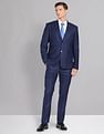 AD by Arvind Tailored Regular Fit Checked Two Piece Suit