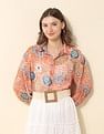 U.S. Polo Assn. Women Relaxed Fit Chiffon Sheer Shirt