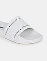 U.S. Polo Assn. Men Brand Print Non-Skid Lightweight Wode Slides