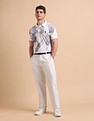 U.S. Polo Assn. Denim Co. All-Over Printed Pure Cotton Polo Shirt