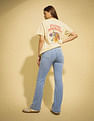 Flying Machine Women K-Street X Bootcut Fit Patch Pocket Jeans