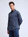 Flying Machine Slim Fit Vertical Striped Shirt