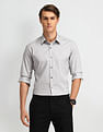 Arrow Newyork Manhattan Slim Fit Vertical Striped Shirt