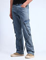 Flying Machine Cobain Loose Fit Blue Jeans