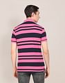 U.S. Polo Assn. Ribbed Collar Striped Polo Shirt