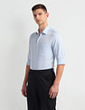 Arrow Patterned Dobby Cotton Shirt