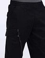 Flying Machine Jogger Fit Solid Cargo Trousers