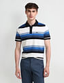 Arrow Sport Horizontal Striped Cotton Polo Shirt