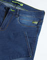 Flying Machine Mid Rise Slash Slim Tapered Fit Jeans