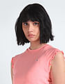 Tommy Hilfiger Baby Lock Rib Slim Cropped T-Shirt