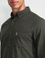 U.S. Polo Assn. Denim Co. Micro Checked Slim Fit Shirt