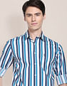 U.S. Polo Assn. Spread Collar Stripe Casual Shirt