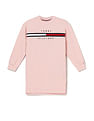 Tommy Hilfiger Kids Girls Ribcord Insert Crewneck Dress