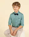 U.S. Polo Assn. Kids Boys Pure Cotton Regular Fit Shirt