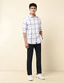 U.S. Polo Assn. Grid Tattersall Checked Tailored Fit Shirt