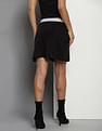Tommy Hilfiger Brand Tape Viscose Mini Skirt