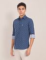 U.S. Polo Assn. Spread Collar Printed Casual Shirt