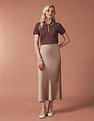U.S. Polo Assn. Women Tipped Collar Textured Polo Shirt