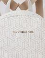 Tommy Hilfiger Logo Beige Pu Backpack