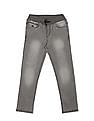 U.S. Polo Assn. Kids Boys Drawstring Waist Slim Fit Stone Wash Jeans
