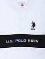 U.S. Polo Assn. Kids Foil Logo Colour Block Polo Shirt